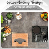 Strainer and Pasta Adjustable Silicone Clip on for Pots Pans Bowls Kitchen