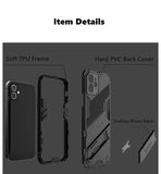 1PK Shockproof Armor Back Case Cover Desktop Stand For iPhone 13 Pro