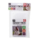 2PK Emergency Poncho Disposable Waterproof Rain Rainwear Clear