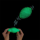 2PK Fidget Fingers Flexi Worm Medium Glow-in-the-Dark Fidget Toy Assorted Colour