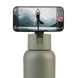 Oasis Mag-Grip Stainless Steel Moda Drink Bottle 1L Phone Selfie - Olive Green