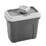 Paws & Claws Pet Dry Food Storer W/Scoop Bin Storage Container 49.5cm 30L  Grey