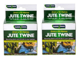 2PCE Garden Greens Garden Twine Jute Versatile Organic Gentle 50m x 2mm