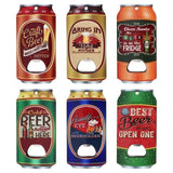 1PK Bottle Opener Magnetic Flat Can Shaped Beer Opener 6x12cm Assorted