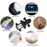 12V 6lpm 70W Self-Priming High Pressure Caravan Camping Boat Reflux Water Pump-1