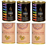 6x Goloka Mix Sandalwood Chakra Backflow Incense Cone Meditation Aroma Fragrance