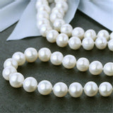 150cm Long Glass Faux Pearl Necklace 1920's Burlesque Snow Earing Wedding Party