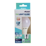 1PK Bulb 9W LED Cool White Bayonet B22 Energy Saving Lasting Light Globe