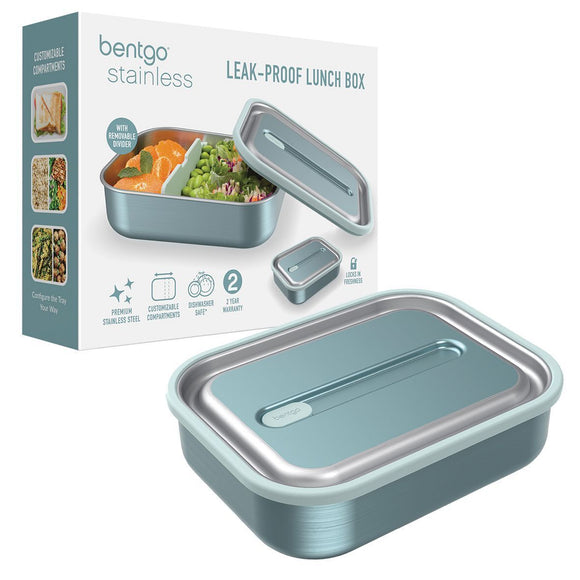 Bentgo Stainless Steel Leak-Proof Lunch Box Aqua