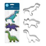 Set 3 Cutter Dinosaur Cookie Biscuit Dough Stainless Steel R&M