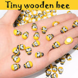 100PCS Wood Bee Fairy Garden Ceiling Decoration Wedding Decoration Garden DIY