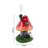 Red Smoking Toadstool Incense Cone Holder Holder Meditation Decor