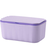 1PK Purple Tissue Box Wet Wipes Dispenser Paper Storage Case With Lid Dustproof