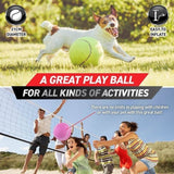 1x Inflatable Tennis Balls Jumbo Outdoor Indoor Sports PlayBall Toy 21cm -Blue