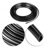 5M Car Door Edge Protector U Style Seal Push on Trim Strip Pinchweld Rubber DIY