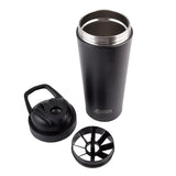 Oasis Stainless Steel Double Wall Insulated Protein Shaker 700ml Black
