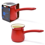 1PK Coffee Culture Enamel Turkish Coffee Pot Stove Tops Coffee 450ml - Red