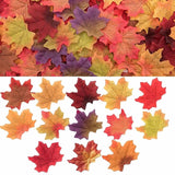 50 Pcs Artificial Fall Silk Leaves Wedding Autumn Maple Leaf Party Decor