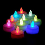 20pk Flameless Candles LED Colour Changing Tealight Decor Led Tealight Candles