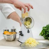 Kitchen Vegetable Food Manual Rotary Drum Grater Chopper Slicer Fruit Cutter