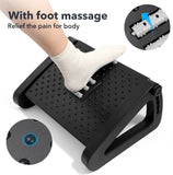 Foot Rest Stool Office Computer Desk Footrest Comfort Height Angle Adjustable