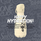 Ion8 Leak Proof Vacuum Insulated Water Bottle Travel Bottle Floral 280ml