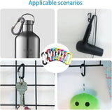 8x Small Keychain Keyring Clips Mini Carabiner Micro Tiny Aluminum Hook Assorted