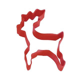 2PK Reindeer Cookie Cutter Biscuit Cookie Dough Gingerbread Red 10cm