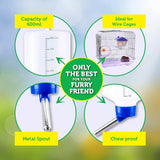 2PCE Pet Basic Hanging Water Dispenser Rabbit Guinea Pig 600ml