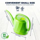 2PCE Watering Can Plastic Lightweight Portable Indoor Plants Garden Greens 1.5L
