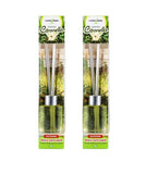 2PCE Citronella Reed Diffusers With Glass Jars Repellent Garden Greens 30ml