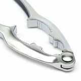 Nut Cracker Plier Metal Sheller Opener Walnut Almond Chrome Kitchen NutCracker