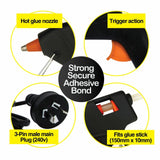 Handy Hardware 40W Hot Glue Gun W Carry Case + 6 Glue Sticks Craft Hobby