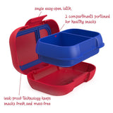 Bentgo Kids' Leak Proof Snack Container - Red/Royal Blue