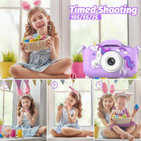 Camera Toys Kids Boys Girls Children Portable Child Digital Gift - Purple