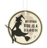 1PK Witches Broom Rose Scented Air Freshener Wiccan Pagan Witchy Car Broomstick