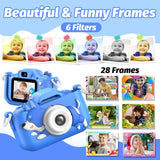 Camera Toys Kids Boys Girls Children Portable Child Digital Gift Dog - Blue