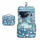1pc Travel Cosmetic Makeup Bag Storage Bag Hanging Toiletry Organizer Blue