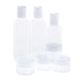 2PCS Set 7 Pieces each 1St Care Refillable Toiletry Travel Bottle and Jar