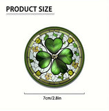 2pcs Lucky Four Leaf Clover Car Cup Holder Coaster Non Slip Office Cups Mats