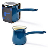 1PK Coffee Culture Enamel Turkish Coffee Pot Stove Tops Coffee 450ml - Teal