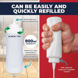 2PCE Squeeze Sauce Salad Dressing Bottles Home Master Clear Anti-Leak 800ml