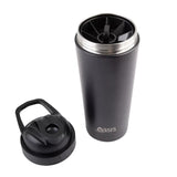 Oasis Stainless Steel Double Wall Insulated Protein Shaker 700ml Black