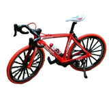 Bicycle Simulation Alloy Model Ornament Mini Bicycle Toy Gift Mountain Bike Red