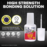 5PCE Brush On Liquid Super Glue Quick Dry High Strength Handy Hardware 5ml