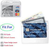 10set Lanyard + Card Holder Safety ID Card Name Tag Badge Holder Clip Neck Strap