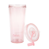Oasis Smoothie Tumbler w/ Straw Double Wall Drink Cup BPA Free 520ml -Strawberry