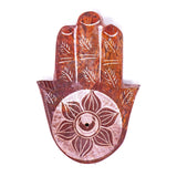 Soapstone Chakra Hamsa Incense Stick Burner Holder Set of 7 pieces