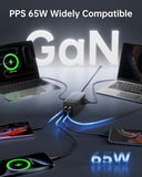 65W USB-C Gan Charger USB C Fast Charging Station 65W/45W/30W/25W/20W Type C