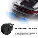 4 Parking Sensors LED Display Car Reverse Radar System Alarm Kit Black